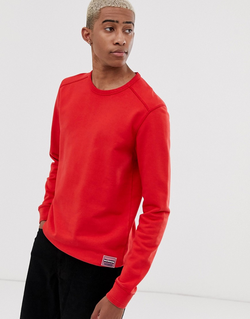 Scotch and Soda - Oversized sweater met ronde hals-Rood