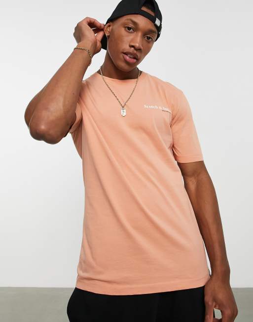 Scotch & Soda cotton t-shirt in orange - PINK | ASOS