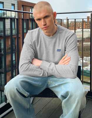 Scotch & Soda - Grå sweatshirt med rund hals
