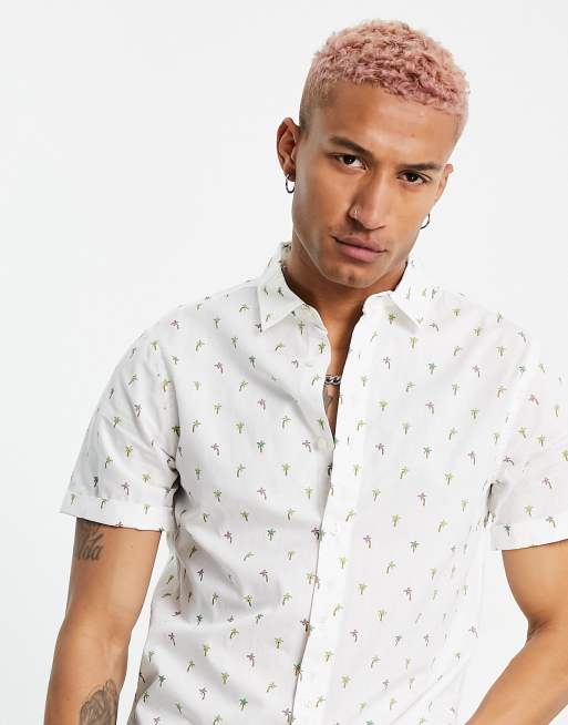Scotch & Soda – Koszula z krótkim rękawem i wzorem na całej powierzchni