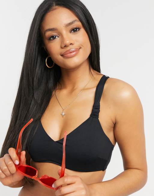 Black Bralette Bikini Top, Seafolly