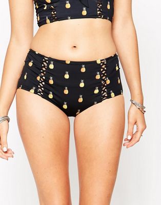 pineapple bathing suit bottoms