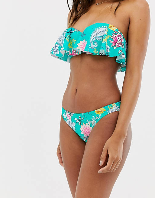 Seafolly Water Garden hipster bikini bottom in multi