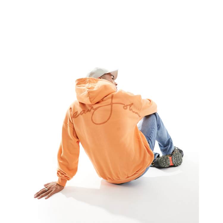 Sean John Hoodie zonder sluiting met geschreven logoprint op de