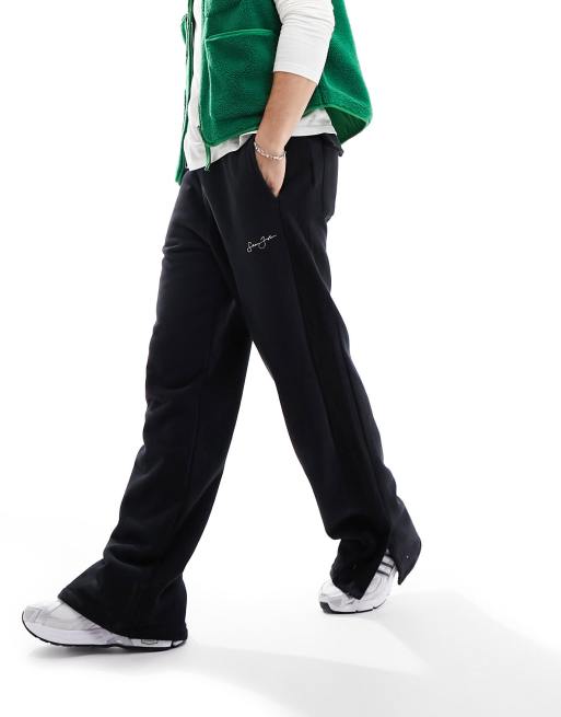 Split Hem Straight Leg Joggers