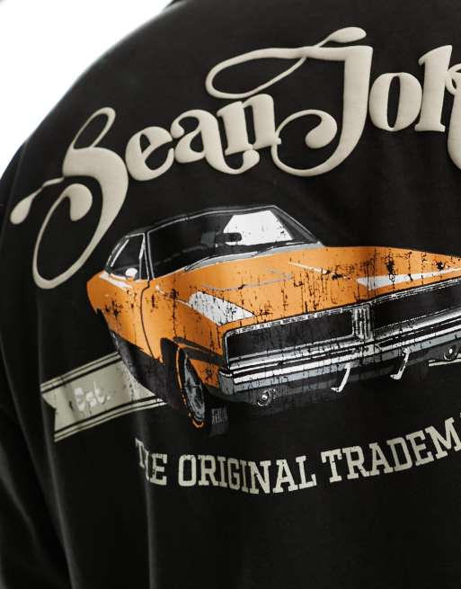 Sean John – Svart t-shirt i retrostil med biltryck baktill, 3 av 4