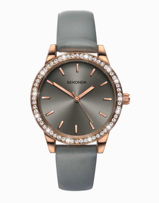 Sekonda analogue watch in grey