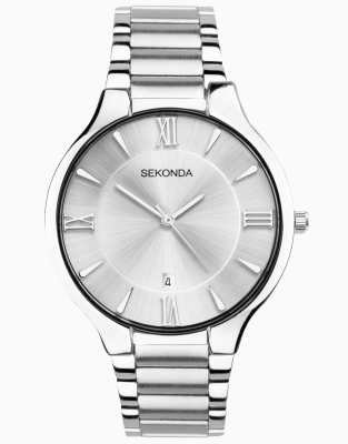 Sekonda analogue watch in silver - ASOS Price Checker