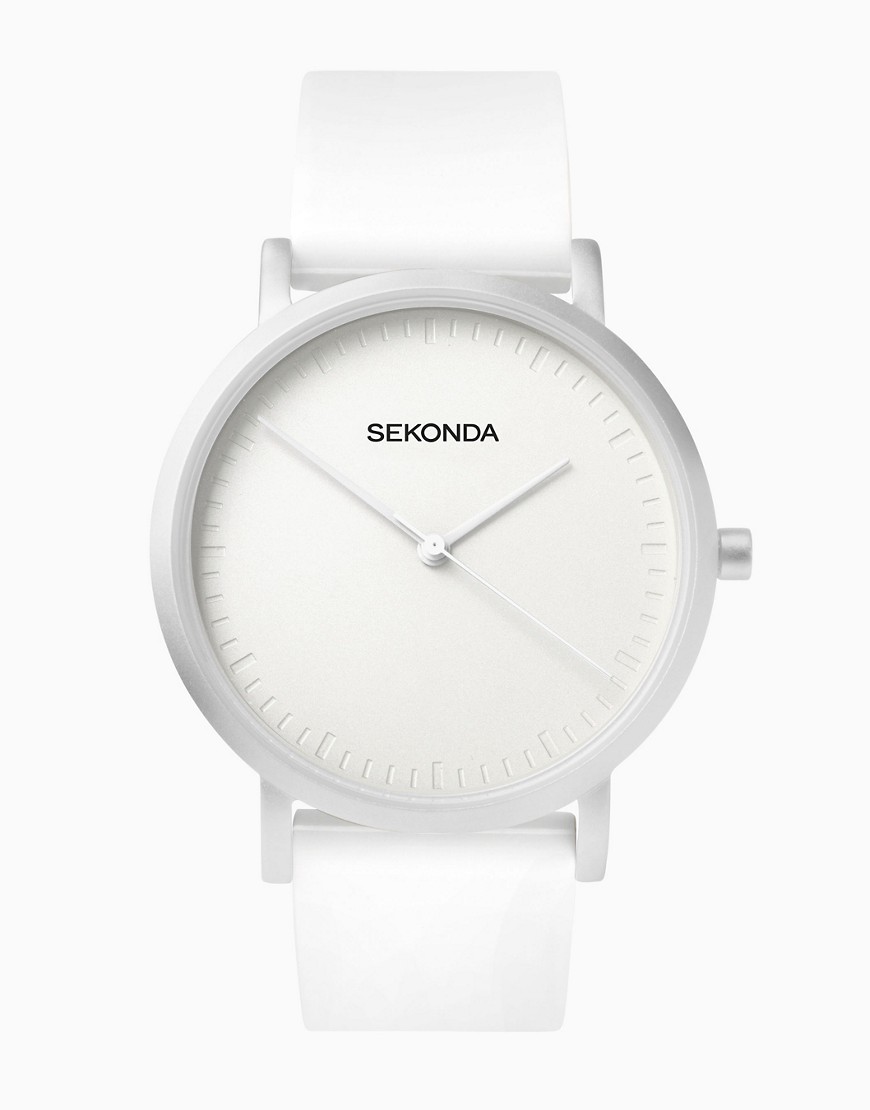 Sekonda analogue watch in white