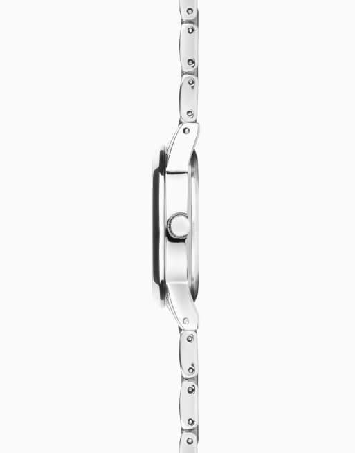 Sekonda - Beaumont - Orologio classico da donna da 28 mm argentato con cinturino in lega argentato e quadrante bianco, 3 di 4