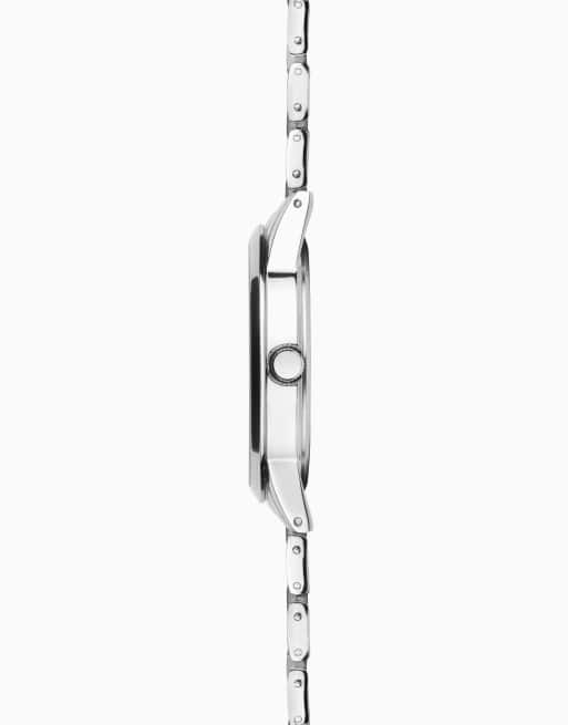 Sekonda - Beaumont - Orologio classico da uomo da 40 mm argentato con cinturino in lega argentato e quadrante bianco, 3 di 4