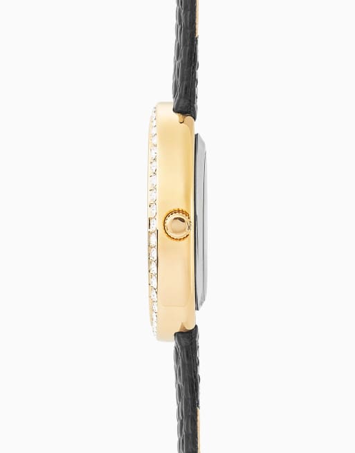 Sekonda Bellamy 23mm womens oval gold analogue gift set in black, 2 of 4
