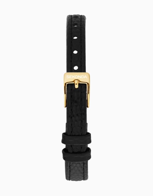 Sekonda Bellamy 23mm womens oval gold analogue gift set in black, 3 of 4