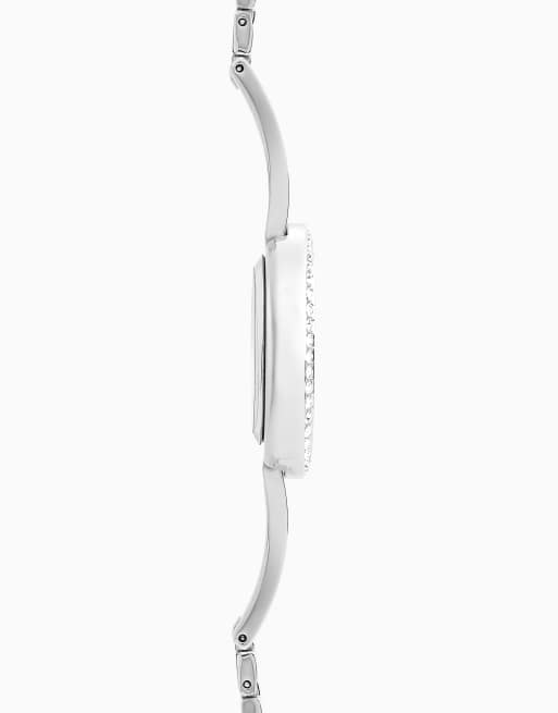 Sekonda Bellamy 23mm womens oval silver analogue 3 piece gift set with silver bracelet in silver, 6 of 7