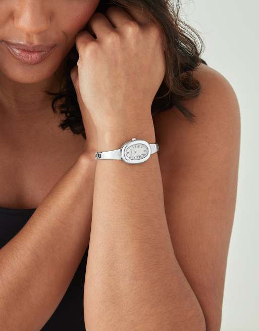 Sekonda Bellamy 23mm womens oval silver analogue watch with silver bracelet in silver, 5 of 6