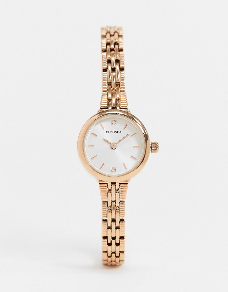 Sekonda bracelet watch in rose gold exclusive to Asos
