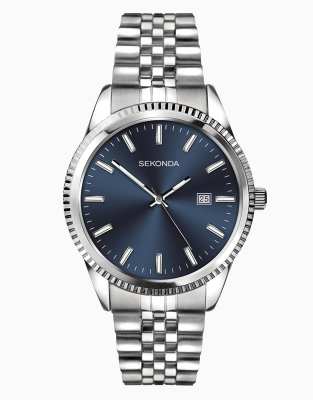 asos Sekonda Classic men's 40mm king watch in blue