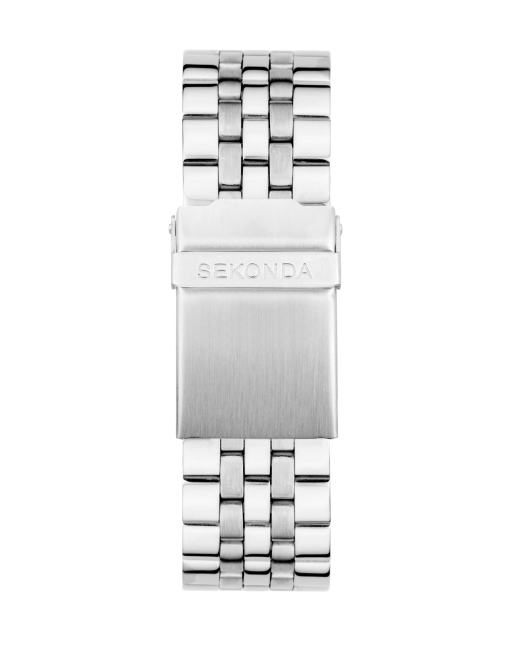Sekonda Classic Mens 40mm Williams Silver Stainless Steel Bracelet Watch With Green Dial, 2 of 3