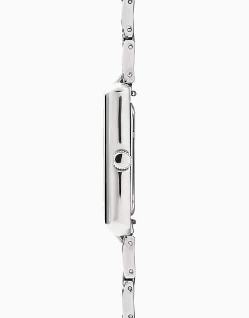 Sekonda clement 28mm rectangular silver watch in silver - SILVER, 3 of 4