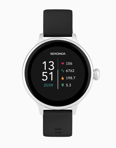 Sekonda – Connect – Damenuhr mit AMOLED-Display mit 43 mm Durchmesser und Silikonarmband - view 1