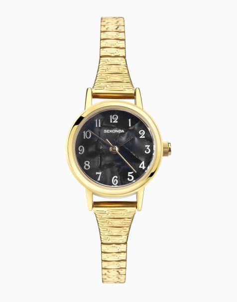 Sekonda Connolly Womens 23mm Analogue Watch With Gold Case And Stainless Steel Expanding Bracelet With Black Dial - view 1