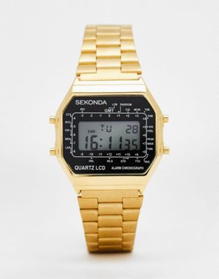 Sekonda Digital Watch in Gold