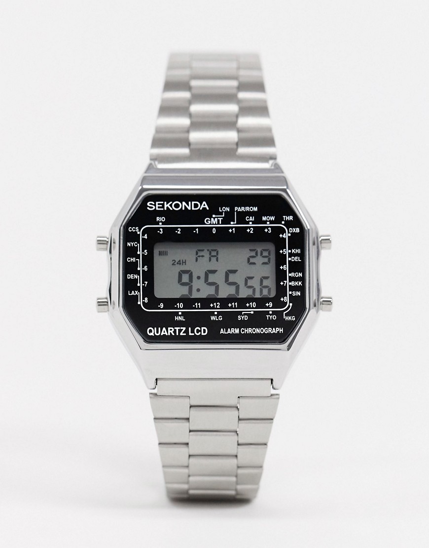 Sekonda digital watch in silver