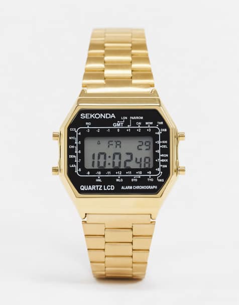 Sekonda – Digitaluhr in Gold