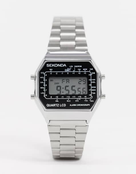Sekonda – Digitaluhr in Silber