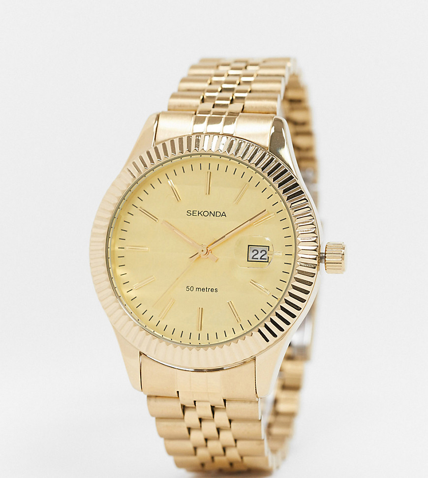 Sekonda – Exklusiv bei ASOS – Uhr mit goldenem Armband