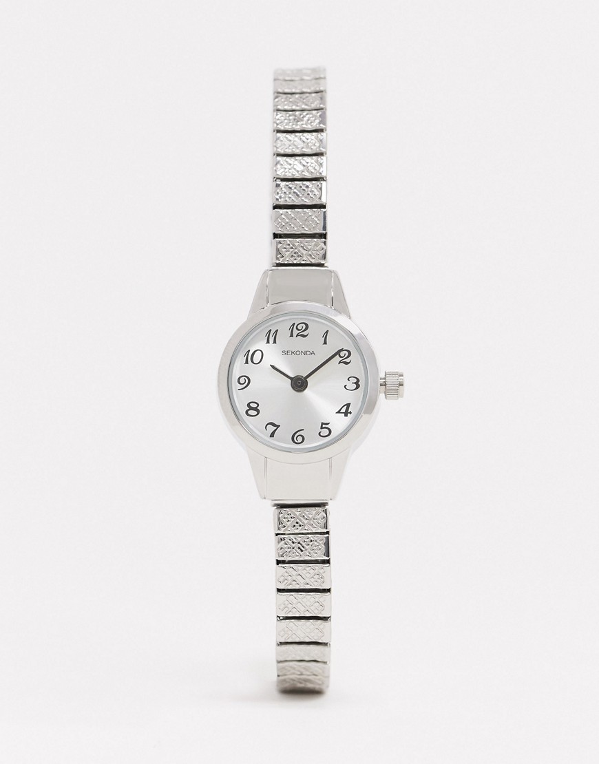 Sekonda expandable bracelet watch in silver 20mm