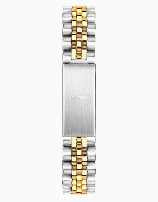 Sekonda francis 26mm round two tone watch in silver, 2 of 4
