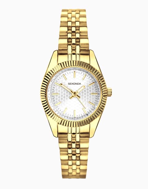 Sekonda Francis 26mm womens round gold analogue watch in gold - view 1