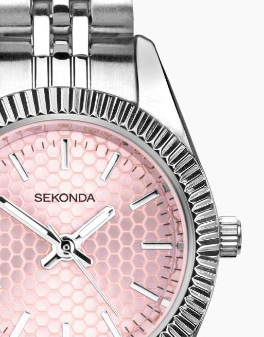 Sekonda Francis 26mm womens round silver analogue watch in silver, 4 of 4