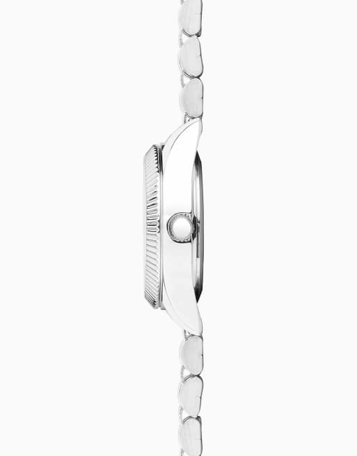 Sekonda - Francis - Montre analogique pour femme à boîtier rond 26 mm en alliage d'argent, cadran rose et bracelet en acier inoxydable - Argenté, 3 de 3