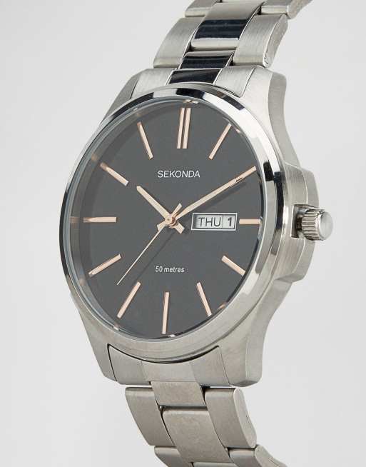Sekonda – Klocka med silverarmband, 2 av 4