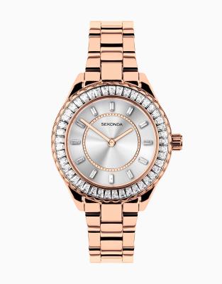 Sekonda Margot womens 34mm analogue watch in rose gold