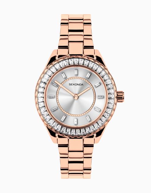 Sekonda Margot womens 34mm analogue watch in rose gold ASOS