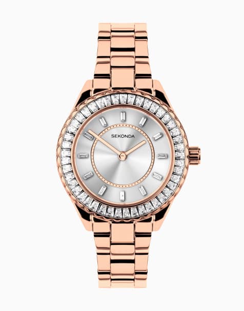 Sekonda Margot Womens 34mm Analogue Watch With Rose Gold Case And Stainless Steel Bracelet With Silver Dial - view 1
