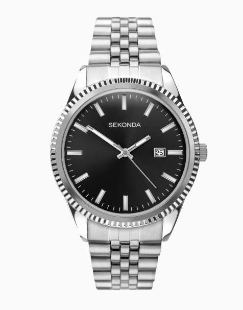 Sekonda Mens analogue watch in black - view 1