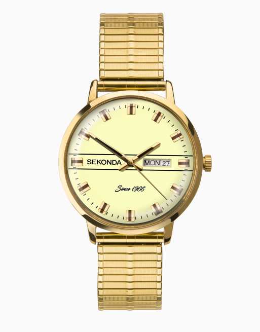 Analogue watch with online date