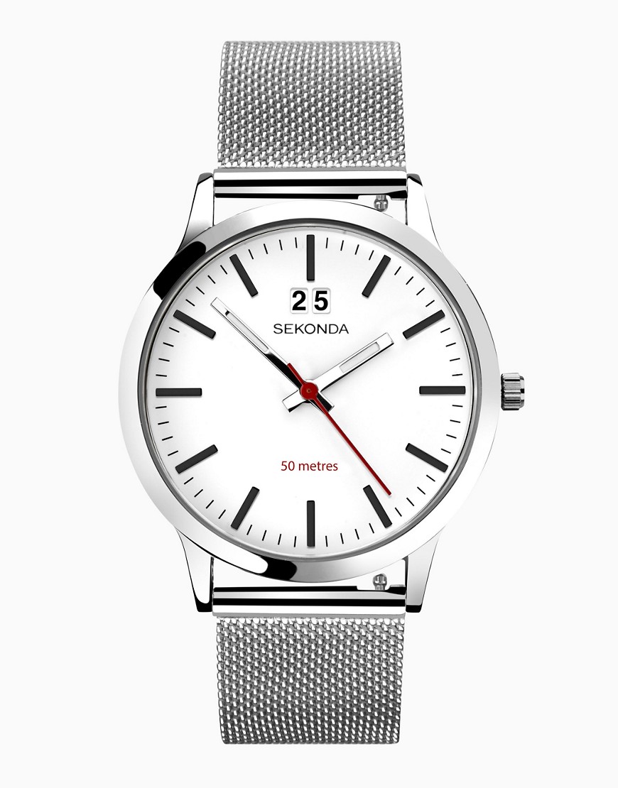 Sekonda Mens analogue watch in white