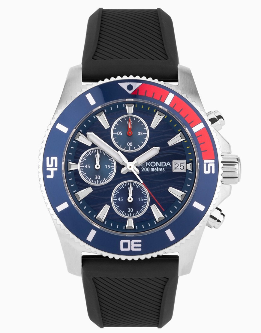 Sekonda Mens analogue watch in white-Blue