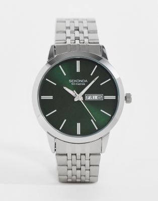 green face automatic watch