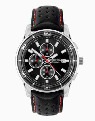 Sekonda Midnight mens 44mm analogue watch in black