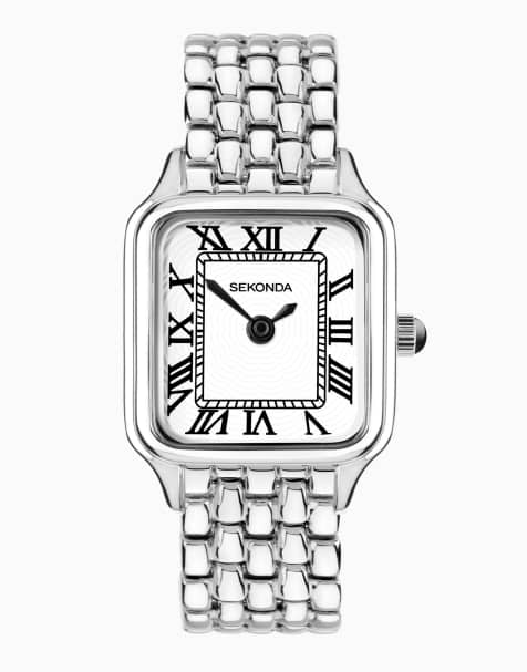Sekonda Monica Maxi Womens 30mm Analogue Watch With Silver Case And Alloy Bracelet With White Dial - view 1