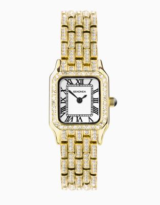 Sekonda Monica womens 22mm analogue watch in gold