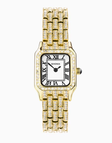Sekonda Monica Womens 22mm Analogue Watch With Gold Case And Alloy Bracelet With White Dial - view 1