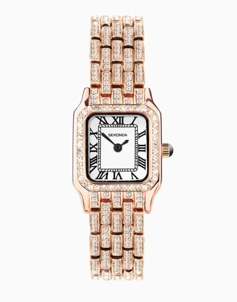 Sekonda Monica Womens 22mm Analogue Watch With Rose Gold Case And Alloy Bracelet With White Dial - view 1