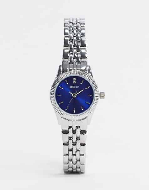 Sekonda - Montre-bracelet à cadran bleu - Argenté